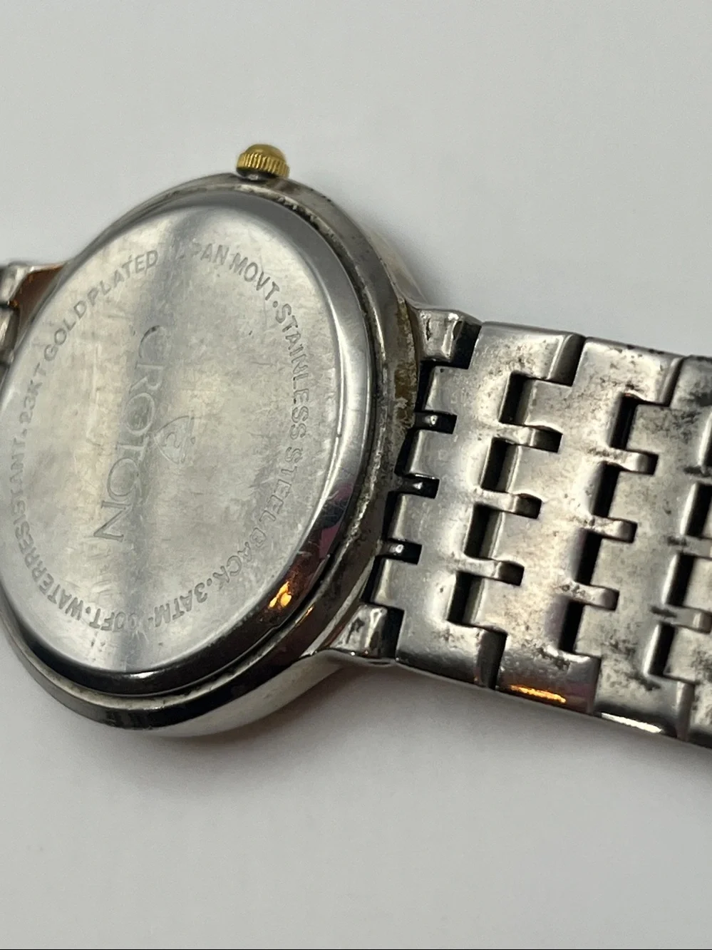 Croton Two-Tone Stainless Steel Watch – Silver & Gold Accents